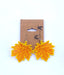 Maple Leaf Earrings - Orange maple leaves