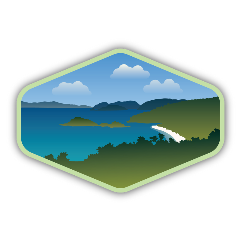 Beach Landscape Sticker