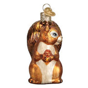 Squirrel Ornament Front Side View