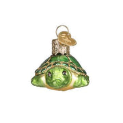 Glass turtle Christmas ornament