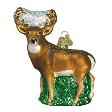 Whitetail Deer Ornament Left Side View