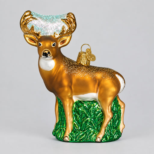 Whitetail Deer Ornament Left Side View