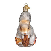 Hungry Squirrel Ornament Front Side View