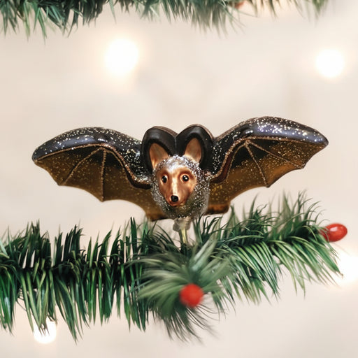 Clip-On Bat Ornament on Tree