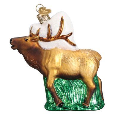 Colorado Elk in Aspen Trees Ornament - Thumbnail 2