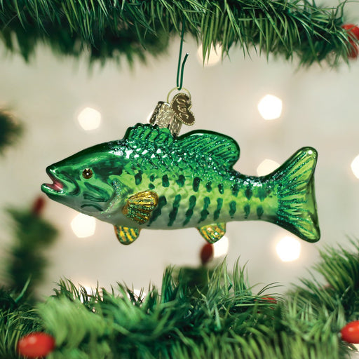 Smallmouth Bass Ornament On Tree