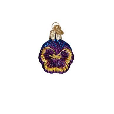 Mini Purple Pansy Ornament