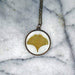 Ginkgo Leaf Necklace 1