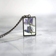 Purple Larkspur Necklace