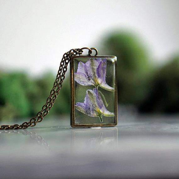Purple Larkspur Necklace 2