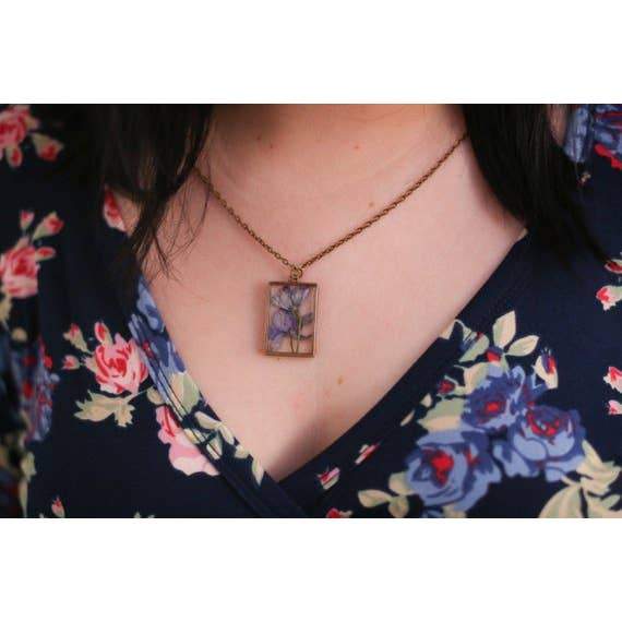Purple Larkspur Necklace 3