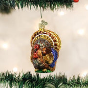 Tom Turkey Ornament on Tree