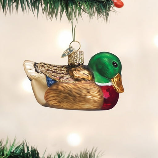 Mallard Ornament on Tree