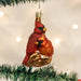 Pair Of Cardinals Ornament On Tree