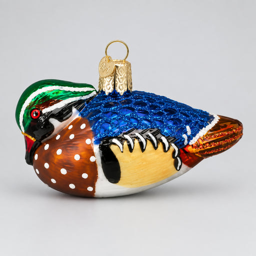 Wood Duck Ornament Left Side View