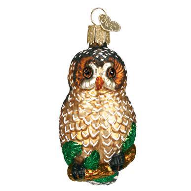 Spotted Owl Ornament Front Side View
