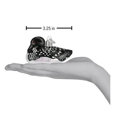 Loon Ornament Hand for Scale