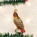 Red-Tailed Hawk Ornament on Tree