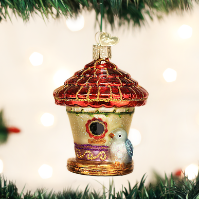 Charming Birdhouse Ornament on Tree