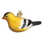 American Goldfinch Ornament Left Side View