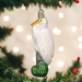 Great Egret Ornament on Tree