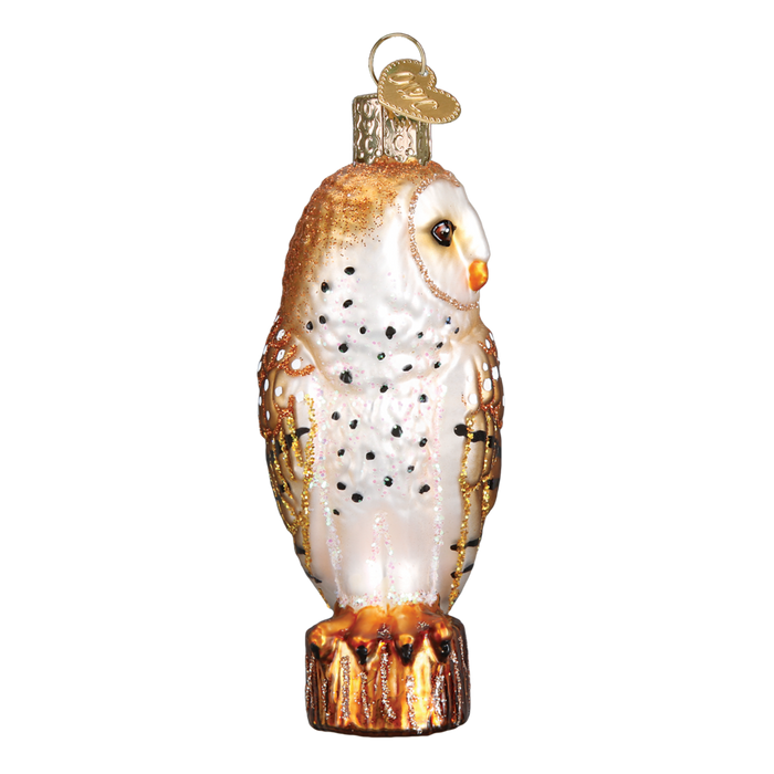 Barn Owl Ornament Right Side View
