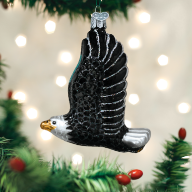 Eagle In Flight Ornament on Tree