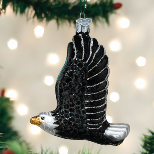 Eagle In Flight Ornament on Tree