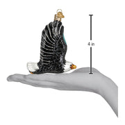 Eagle In Flight Ornament Hand for Scale