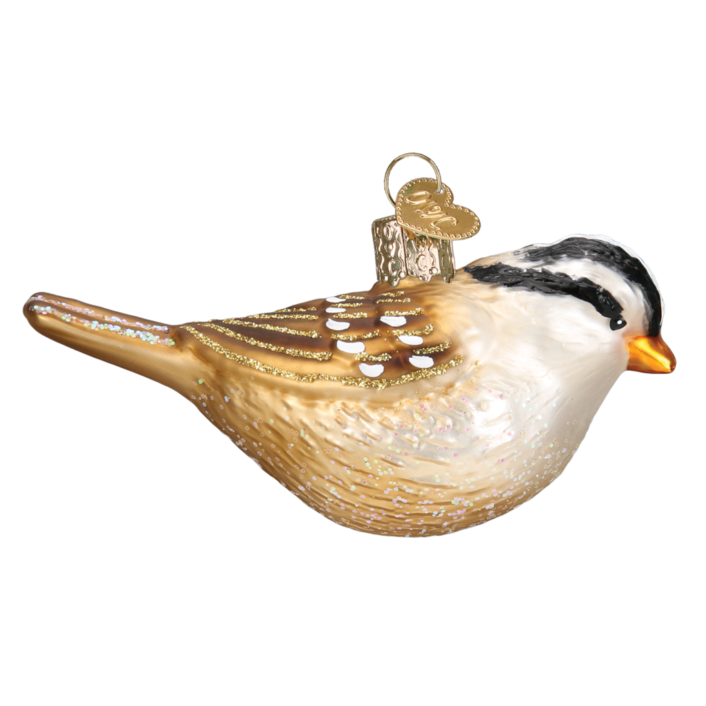 White Crowned Sparrow Ornament - Thumbnail 2