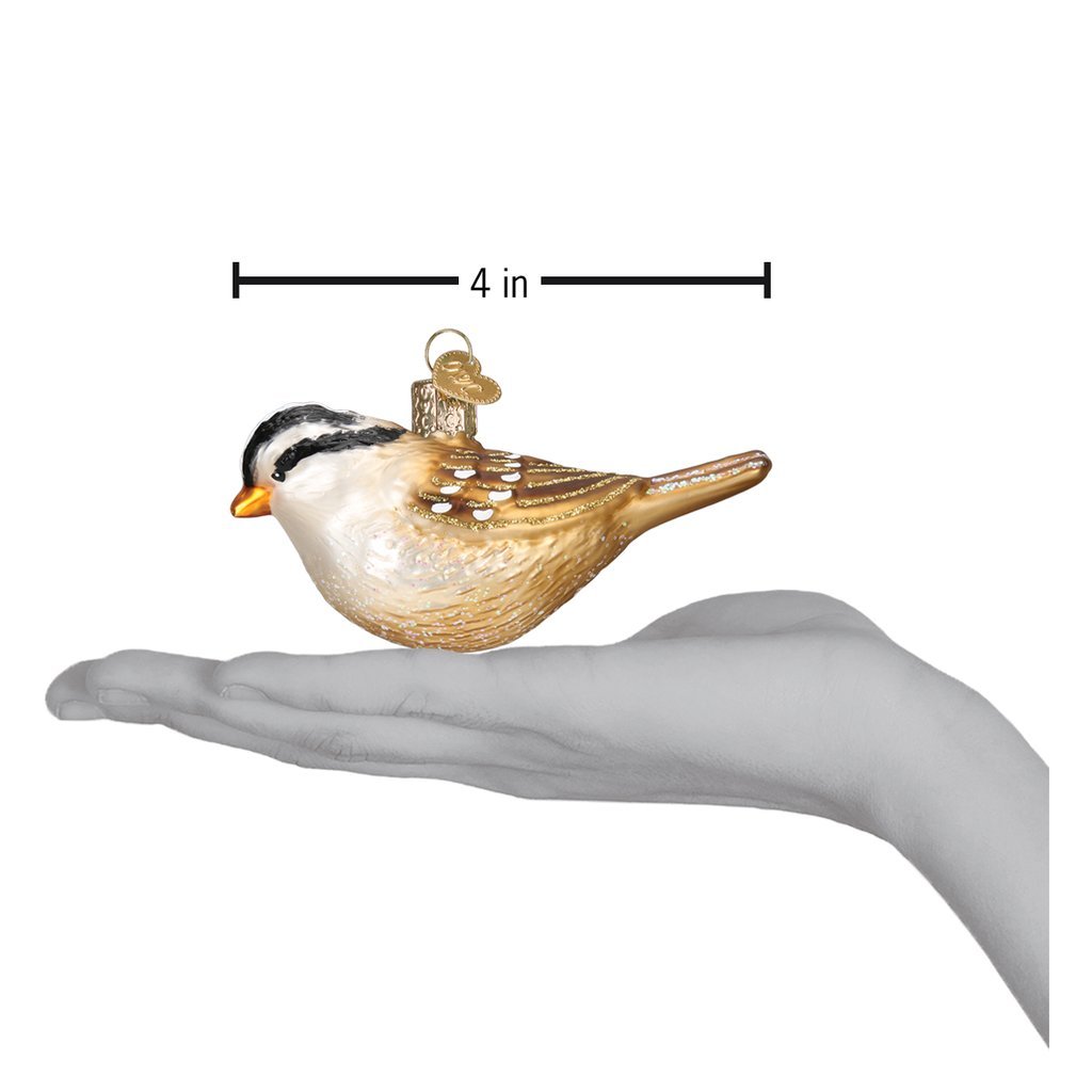 White Crowned Sparrow Ornament - Thumbnail 5