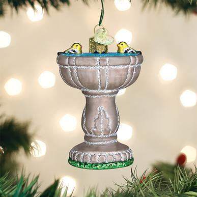 Birdbath with Goldfinches Ornament - Thumbnail 5