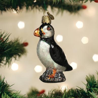 Puffin Ornament On Tree