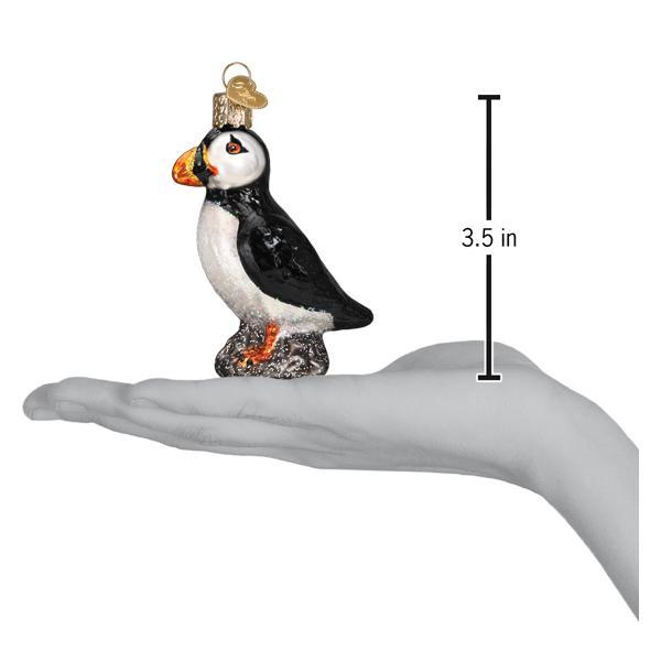 Puffin Ornament Hand For Scale