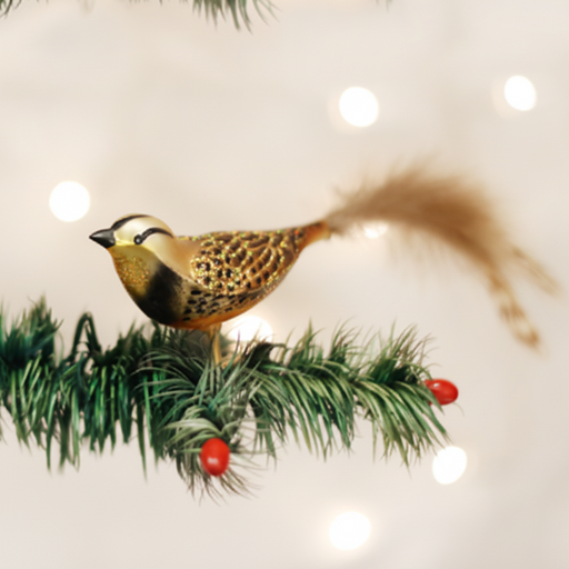 Meadowlark Ornament on Tree