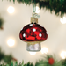 Lucky Mushroom Ornament On Tree
