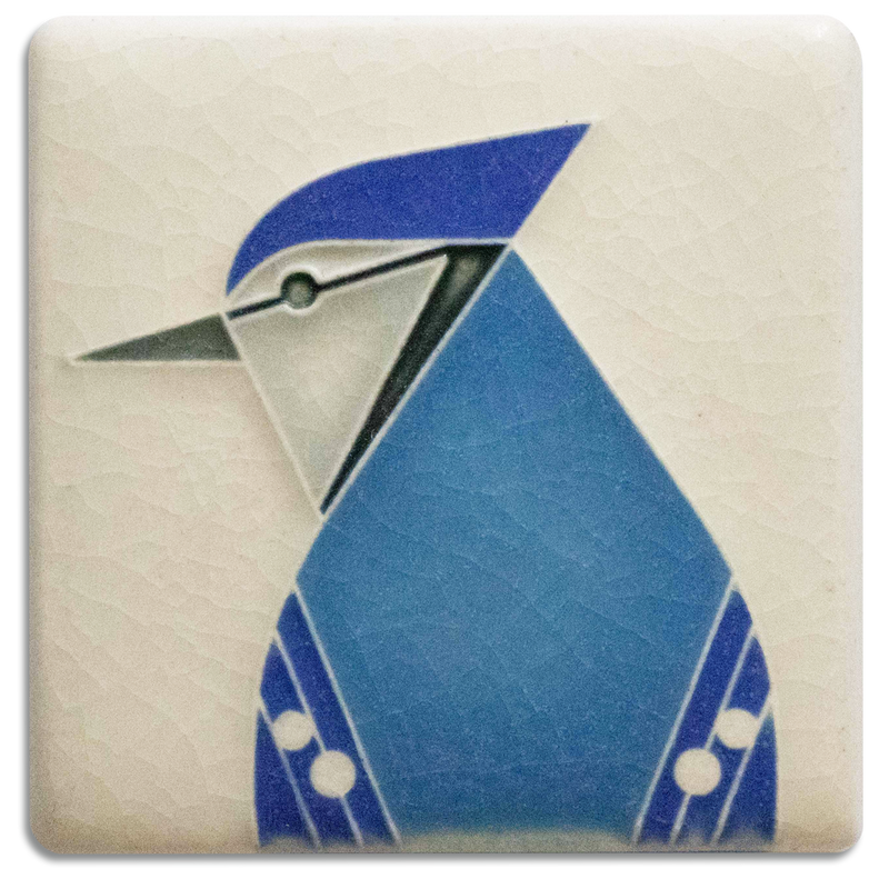 Motawi blue jay tile
