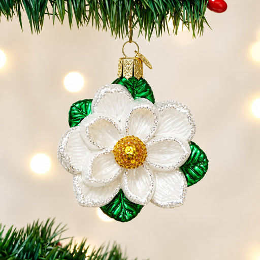 Magnolia Ornament on Tree
