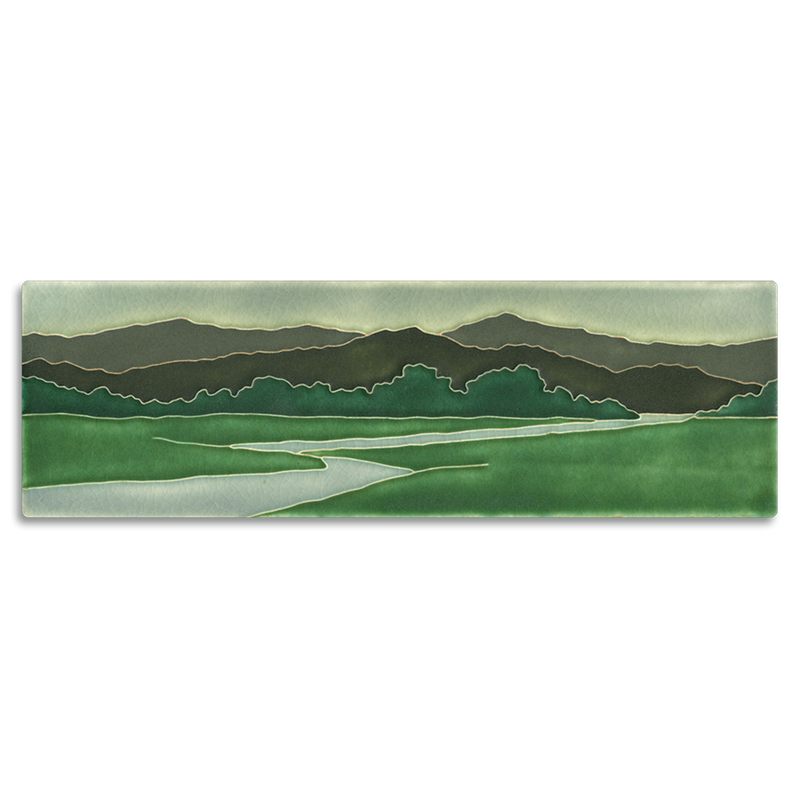 Motawi riverscape tile