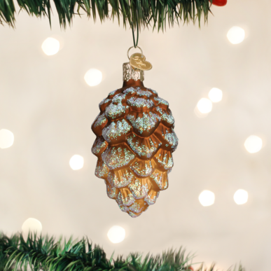 Woodland Cone Ornament On Tree