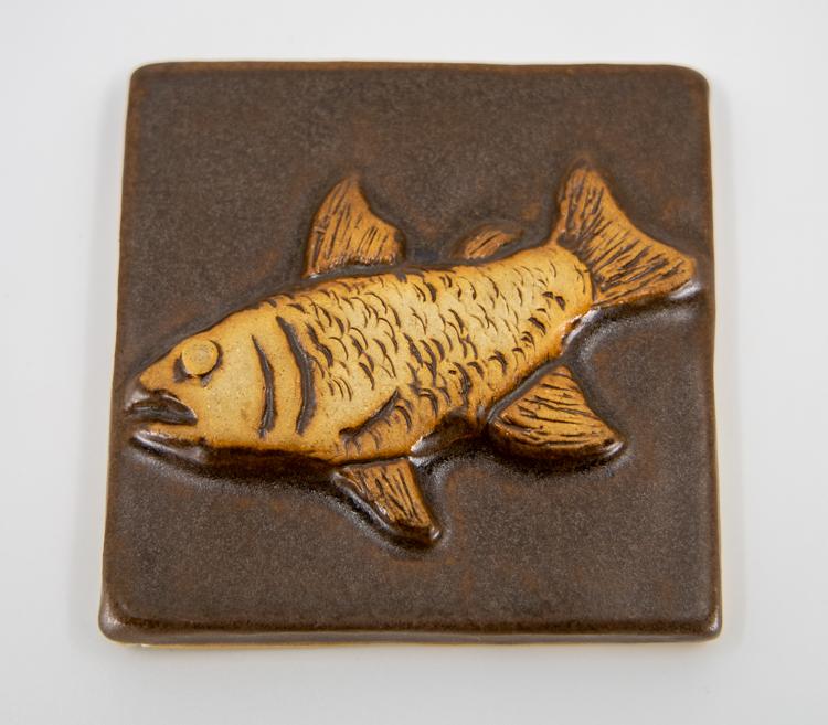 4x4 brown fish tile