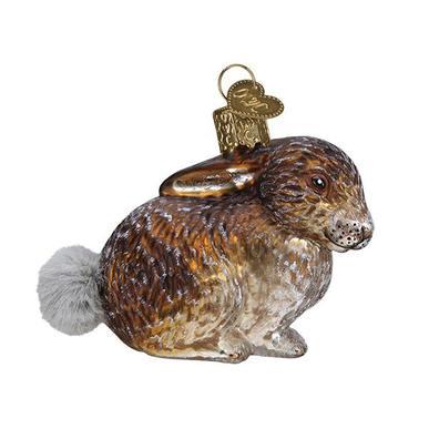Vintage Cottontail Bunny Ornament Right Side View