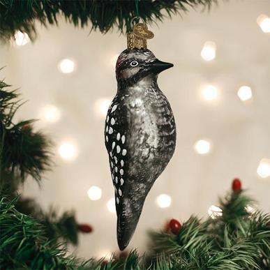 Vintage Hairy Woodpecker Ornament - Thumbnail 2