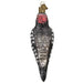 Vintage Hairy Woodpecker Ornament Back Side View