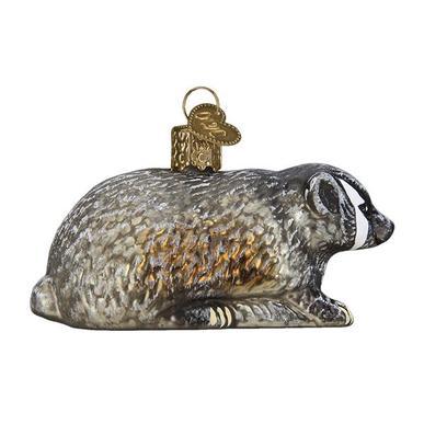 Vintage Badger Ornament Right Side View