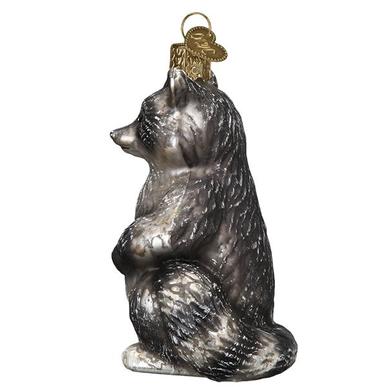 Vintage Raccoon Ornament Left Side View