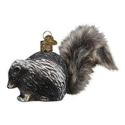 Vintage Skunk Ornament Left Side View