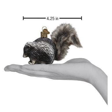 Vintage Skunk Ornament Hand for Scale