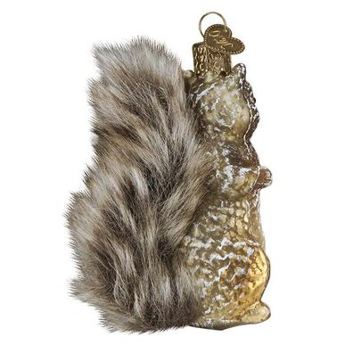Vintage Squirrel Ornament Back Side View