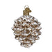 Vintage Pinecone Ornament Front Side View